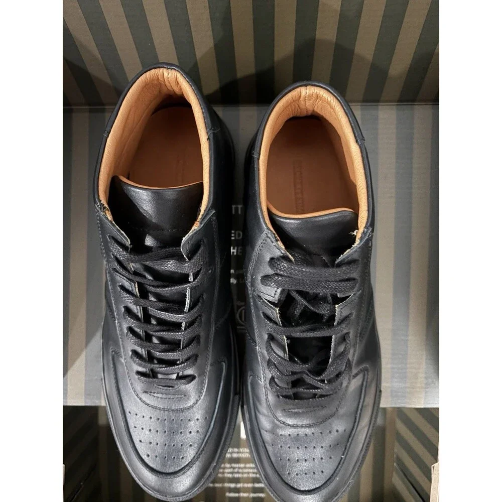 Beckett Simonon Garcia High Top Black Leather Sneaker Comfort Mens Shoe 9.5